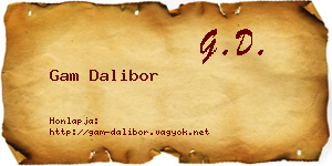 Gam Dalibor névjegykártya